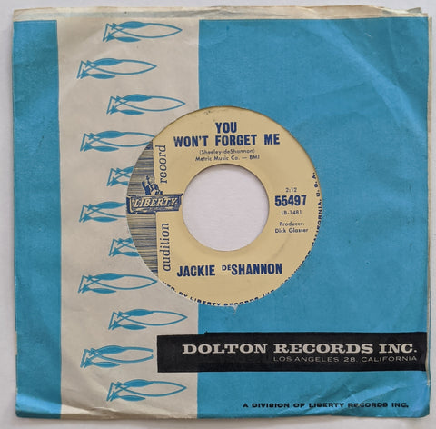 Jackie DeShannon - You Won't Forget Me b/w I Don't Think ... 7" Promo Label