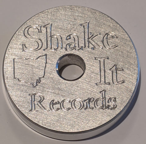 Shake It Records Custom Etched Aluminum 45 / 7" Adapter