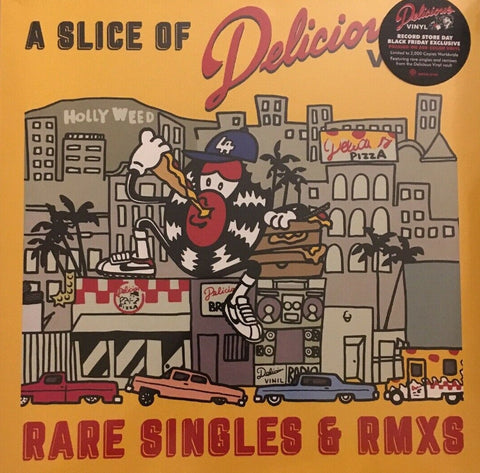 V/A Slice of Delicious : Rare Singles & RMXS LP Ltd. Ed. Red Vinyl RSD 2019
