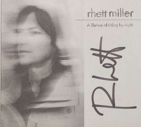 Rhett Miller - A Lifetime of Riding By Night CD Shake It Exclusive SIGNED!