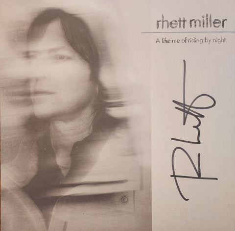 Rhett Miller - A Lifetime of Riding by Night LP  Shake It Exclusive SIGNED!