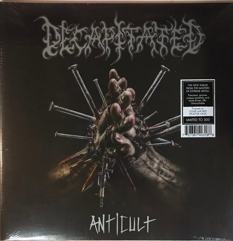 Decapitated – Anticult LP Ltd Clear With Red Splatter Vinyl