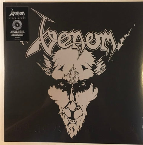 Venom – Black Metal LP 40th Anniversary Edition Ltd Silver & Black Splatter Vinyl