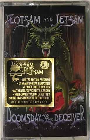 Flotsam And Jetsam – Doomsday For The Deceiver Cassette Tape Ltd Lime Green Shell