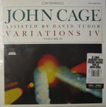 John Cage w/ David Tudor - Variations IV  Vol. II LP Ltd. Clear Vinyl