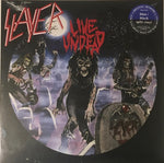 Slayer – Live Undead 12" EP Ltd Blue / Black Split Vinyl With Poster